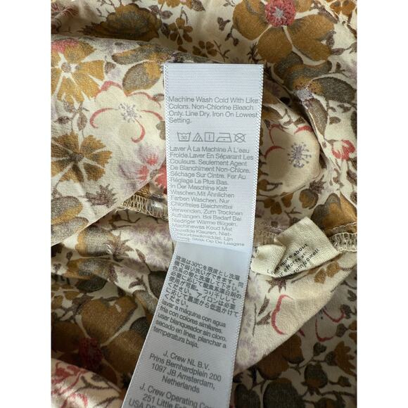 Madewell Tucker Tie Strap Floral Smocked Lucie Mini Dress – Size Medium - Picture 13 of 14